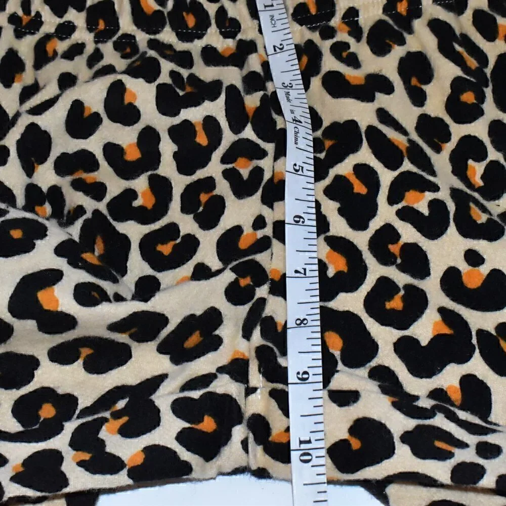 Nordstrom Two Piece Flannel Leopard Print Pajama Set Size S - Picture 14 of 15